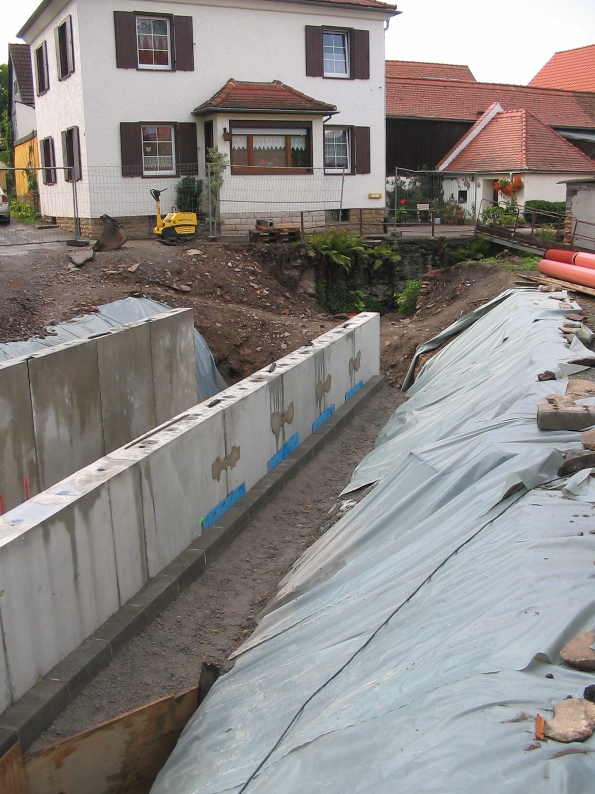 Hier der Bauzustand zum 25.7.2009