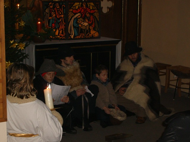 Weihnachten 2007 in der burgwitzer Kirche. Aufgenommen von Rico Krause am 24.12.2007.