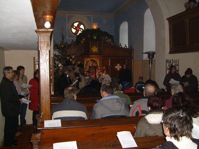 Weihnachten 2007 in der burgwitzer Kirche. Aufgenommen von Rico Krause am 24.12.2007.
