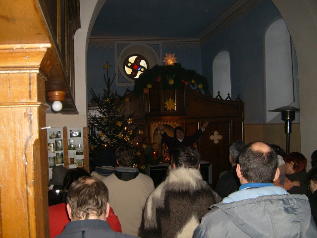 Weihnachten 2007 in der burgwitzer Kirche. Aufgenommen von Rico Krause am 24.12.2007.